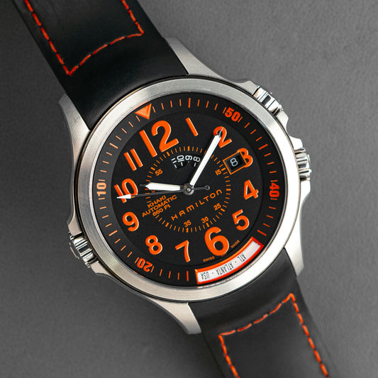 Hamilton Khaki Automatic 660 Ft GMT Black Dial 42mm