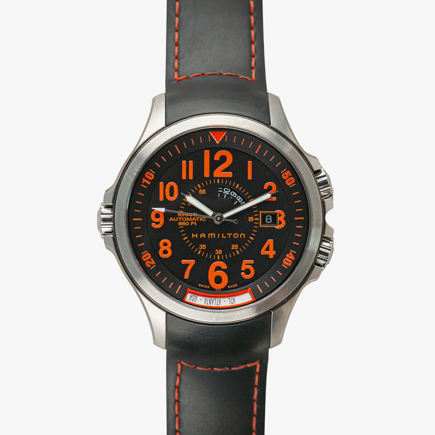Hamilton Khaki Automatic 660 Ft GMT Black Dial 42mm