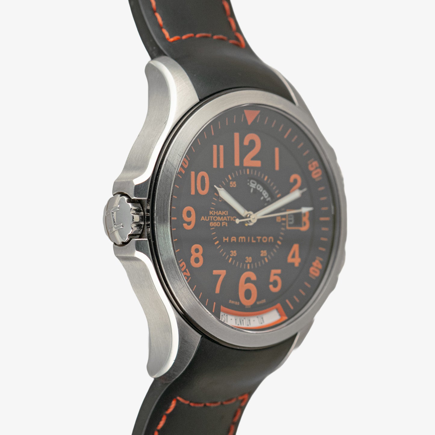 Hamilton Khaki Automatic 660 Ft GMT Black Dial 42mm