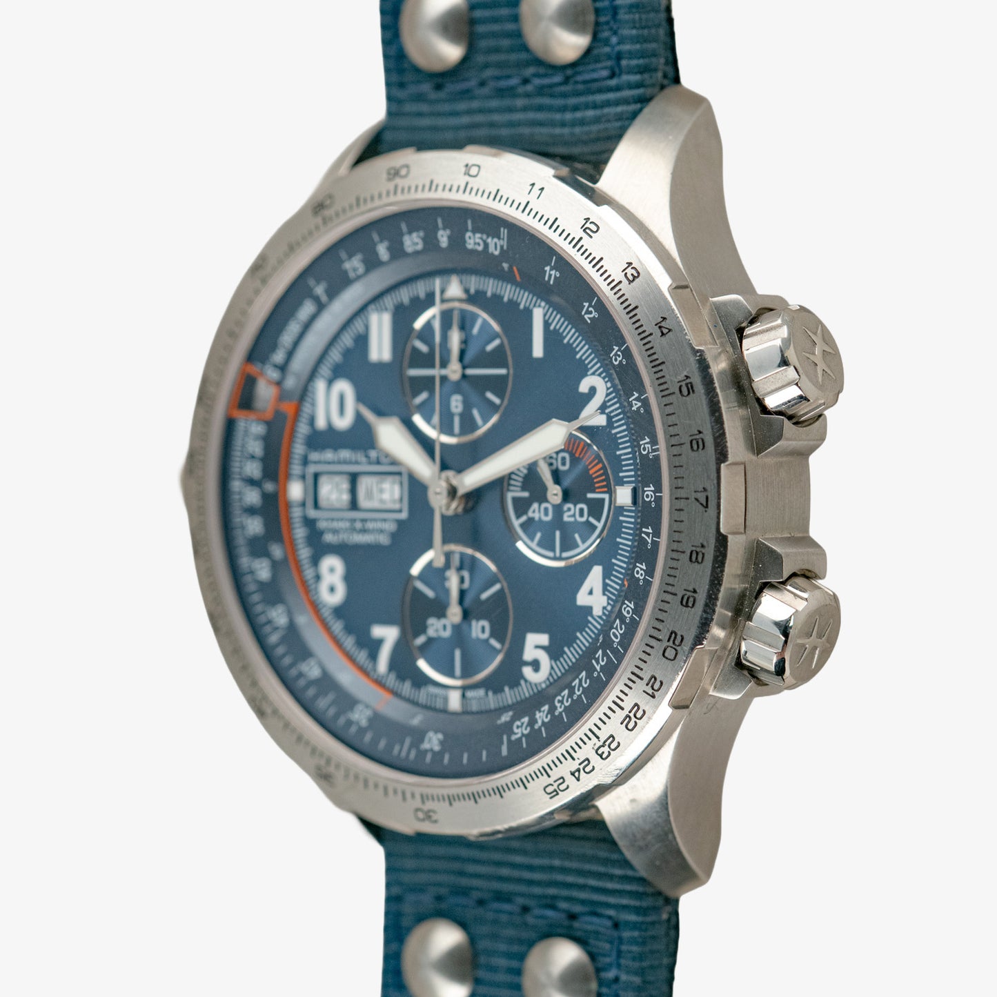Hamilton Khaki Aviation X-Wind Auto Chrono Blue Dial 45mm