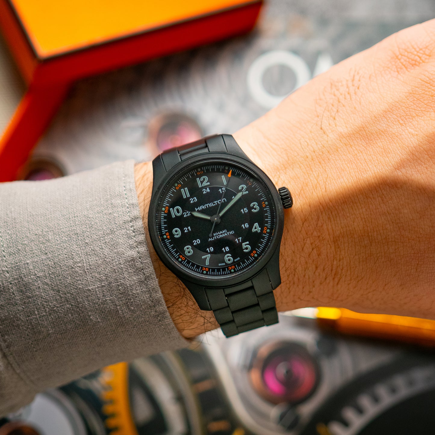 Hamilton Khaki Field Titanium Auto Black PVD 42mm