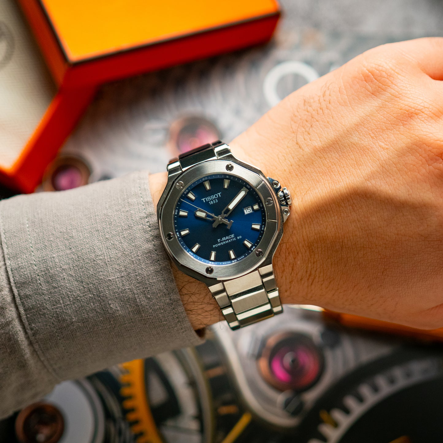 Tissot T-Race Powermatic 80 Date Blue Dial 41mm