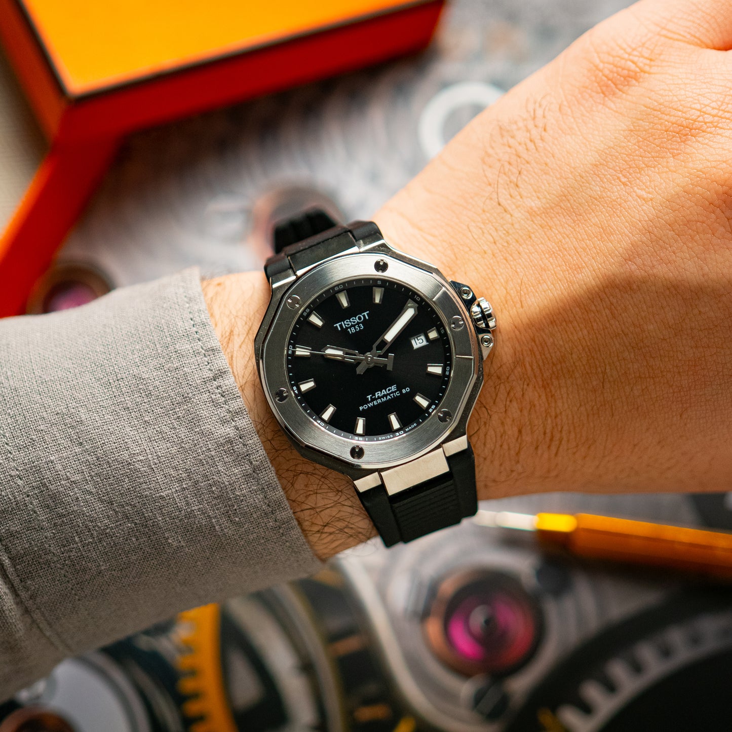 Tissot T-Race Powermatic 80 Date Black Dial 41mm