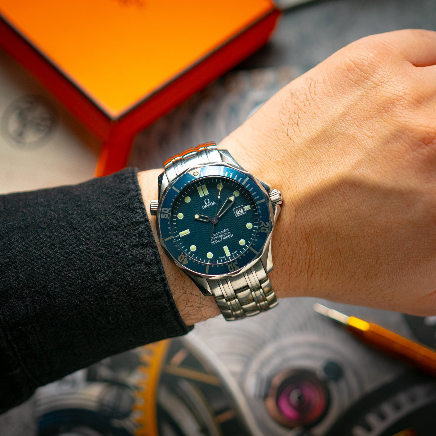 Omega Seamaster Diver 300M Quartz Blue Dial 41mm