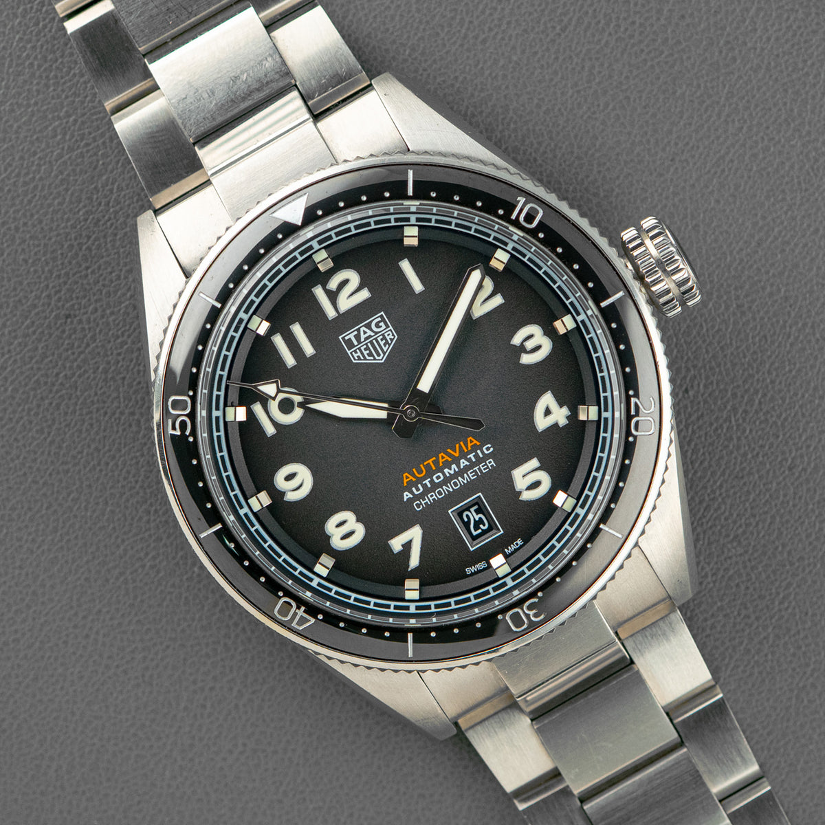 TAG Heuer Autavia WBE5114 Black Dial 42mm
