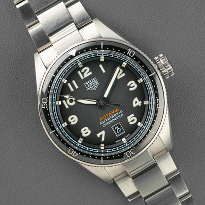TAG Heuer Autavia WBE5114 Black Dial 42mm