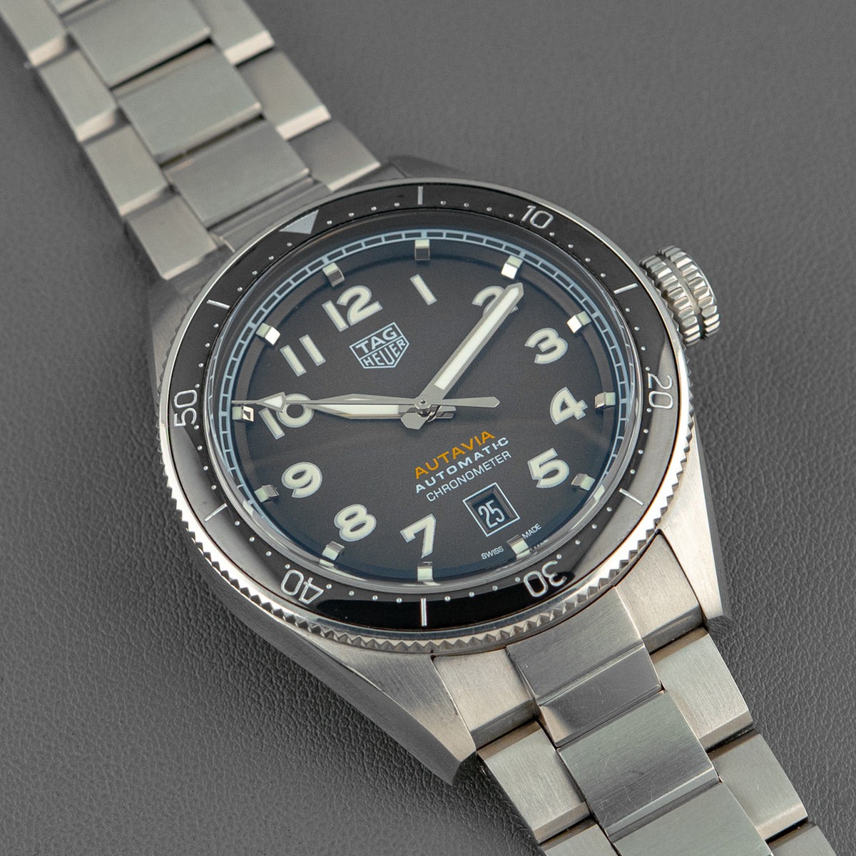 TAG Heuer Autavia WBE5114 Black Dial 42mm
