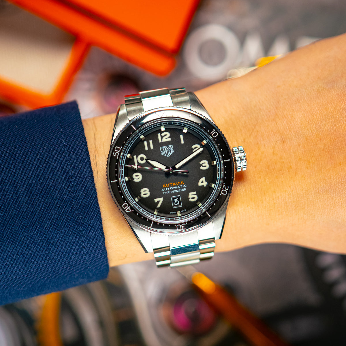 TAG Heuer Autavia WBE5114 Black Dial 42mm
