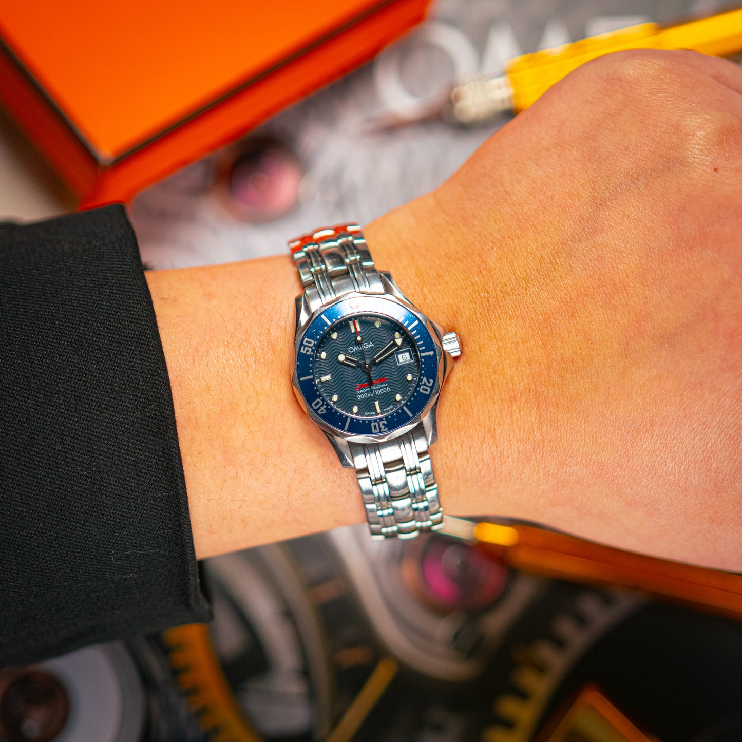 Omega Seamaster Diver 300M Ladies Blue Dial 28mm
