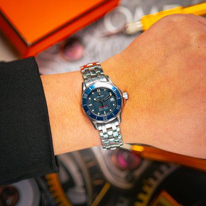 Omega Seamaster Diver 300M Ladies Blue Dial 28mm