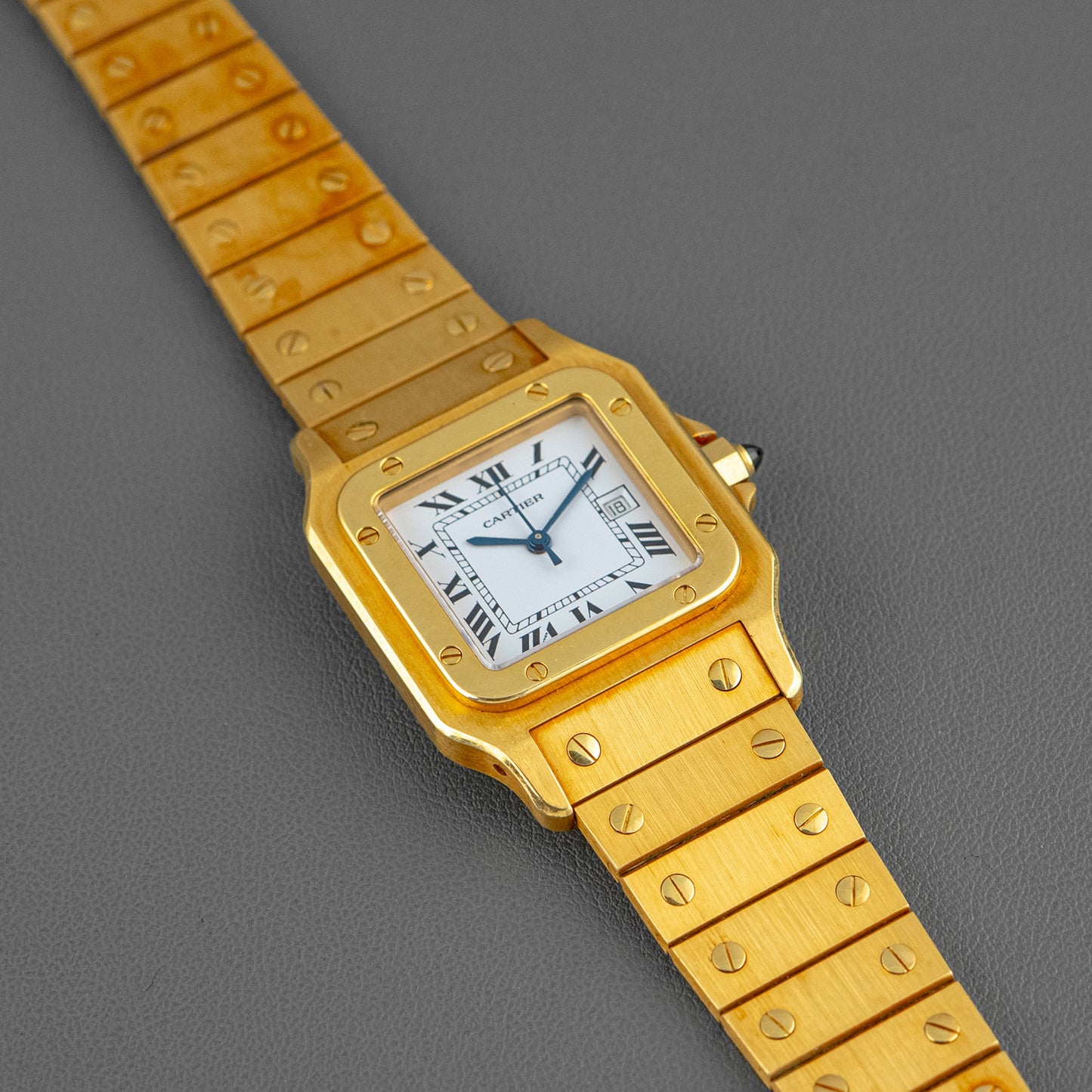 Cartier Santos Carré 2960 Or Massif Yellow Gold 29mm