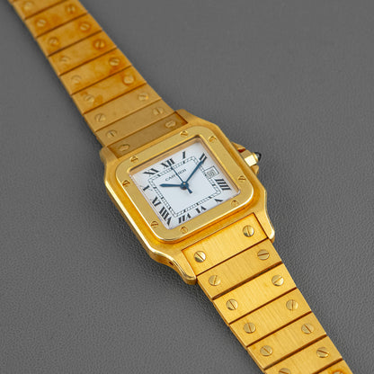 Cartier Santos Carré 2960 Or Massif Yellow Gold 29mm