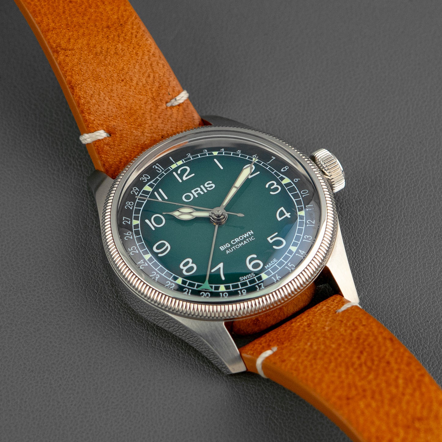 Oris Big Crown x Cervo Volante Pointer Date Green Dial 38mm