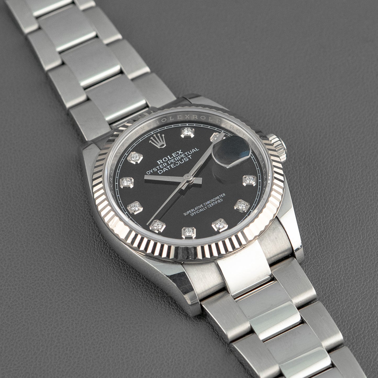 Rolex Datejust 36 126234 Black Dial Diamonds 36mm