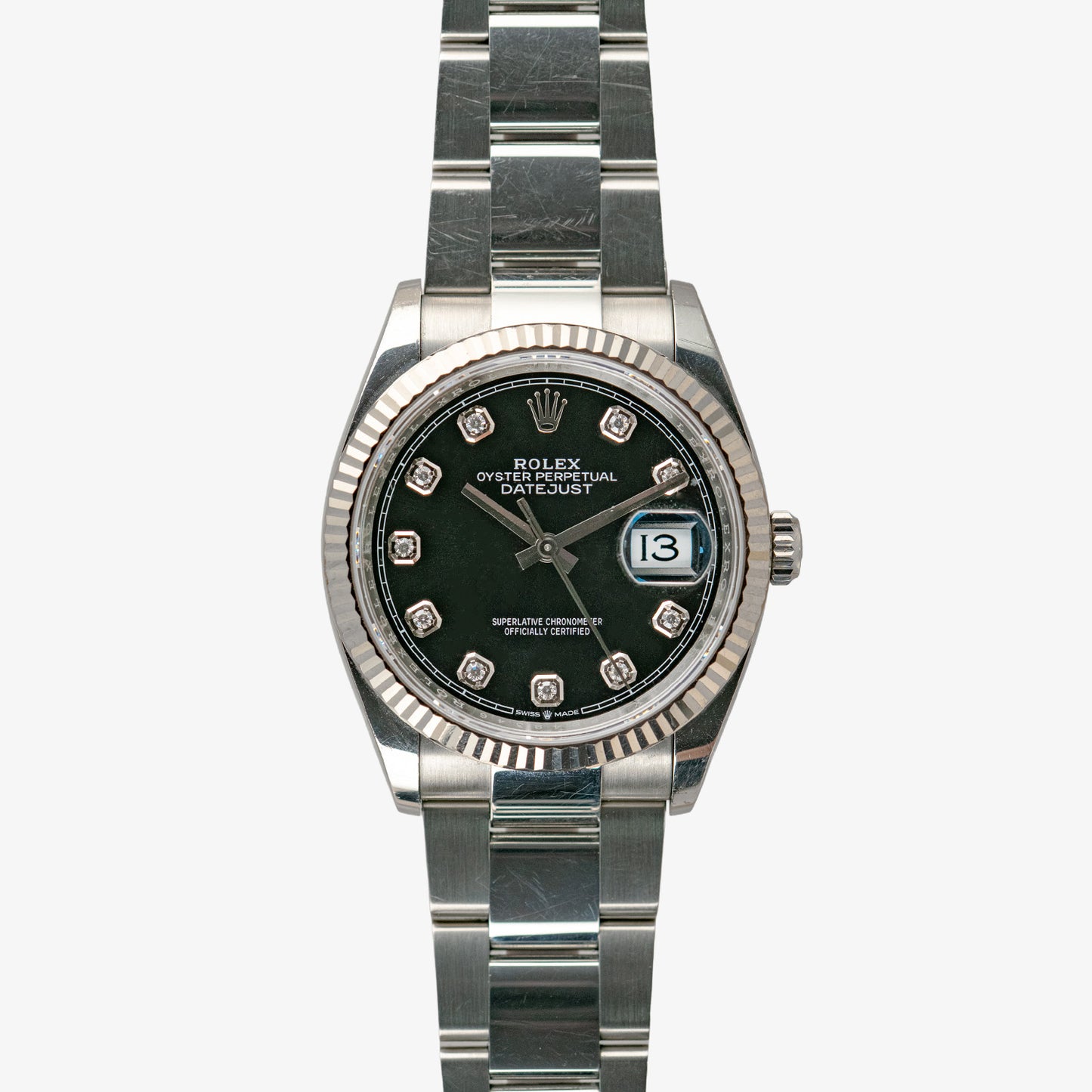 Rolex Datejust 36 126234 Black Dial Diamonds 36mm