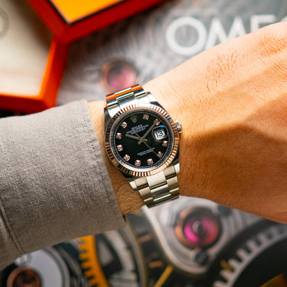 Rolex Datejust 36 126234 Black Dial Diamonds 36mm