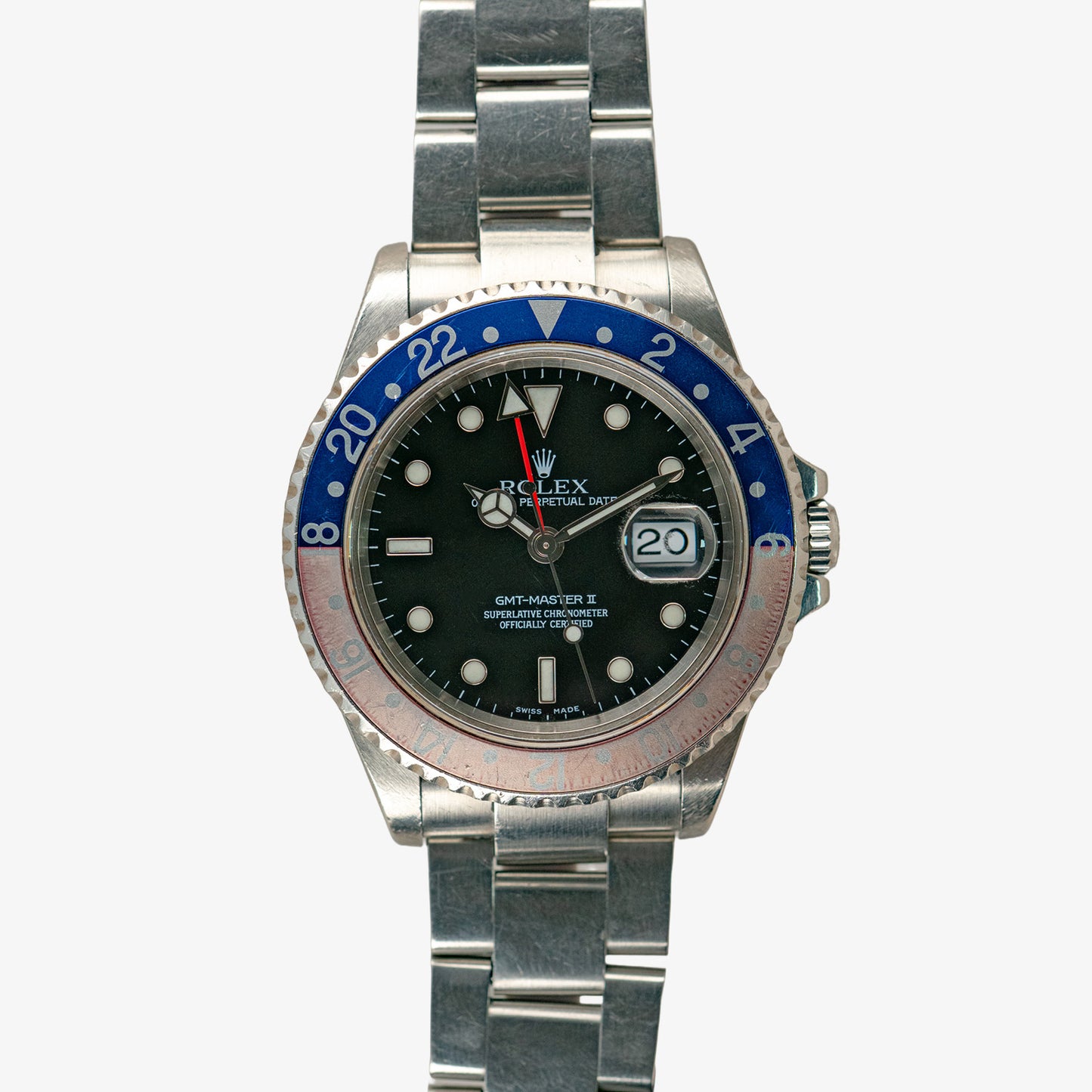 Rolex GMT-Master II 16710 Pepsi Bezel Black Dial 40mm