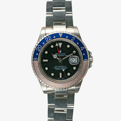 Rolex GMT-Master II 16710 Pepsi Bezel Black Dial 40mm