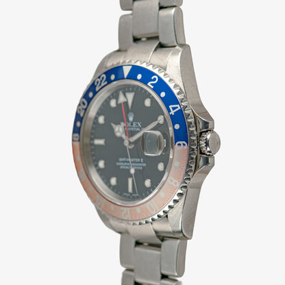 Rolex GMT-Master II 16710 Pepsi Bezel Black Dial 40mm