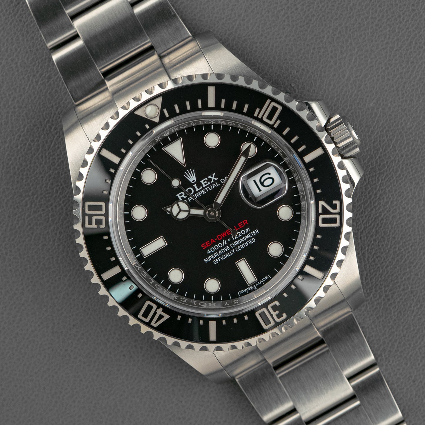 Rolex Sea-Dweller 126600 Single Red Black Dial 43mm