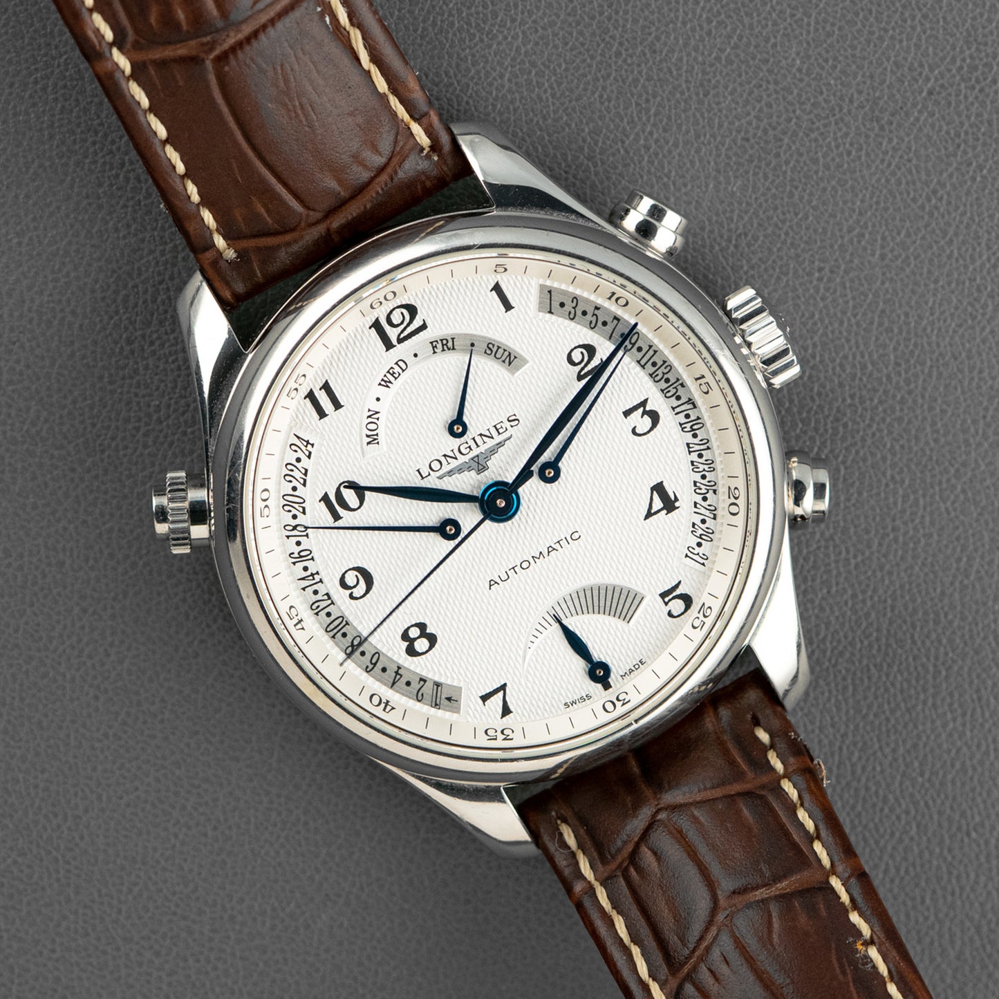 Longines Master Collection Retrograde Silver Dial 41mm