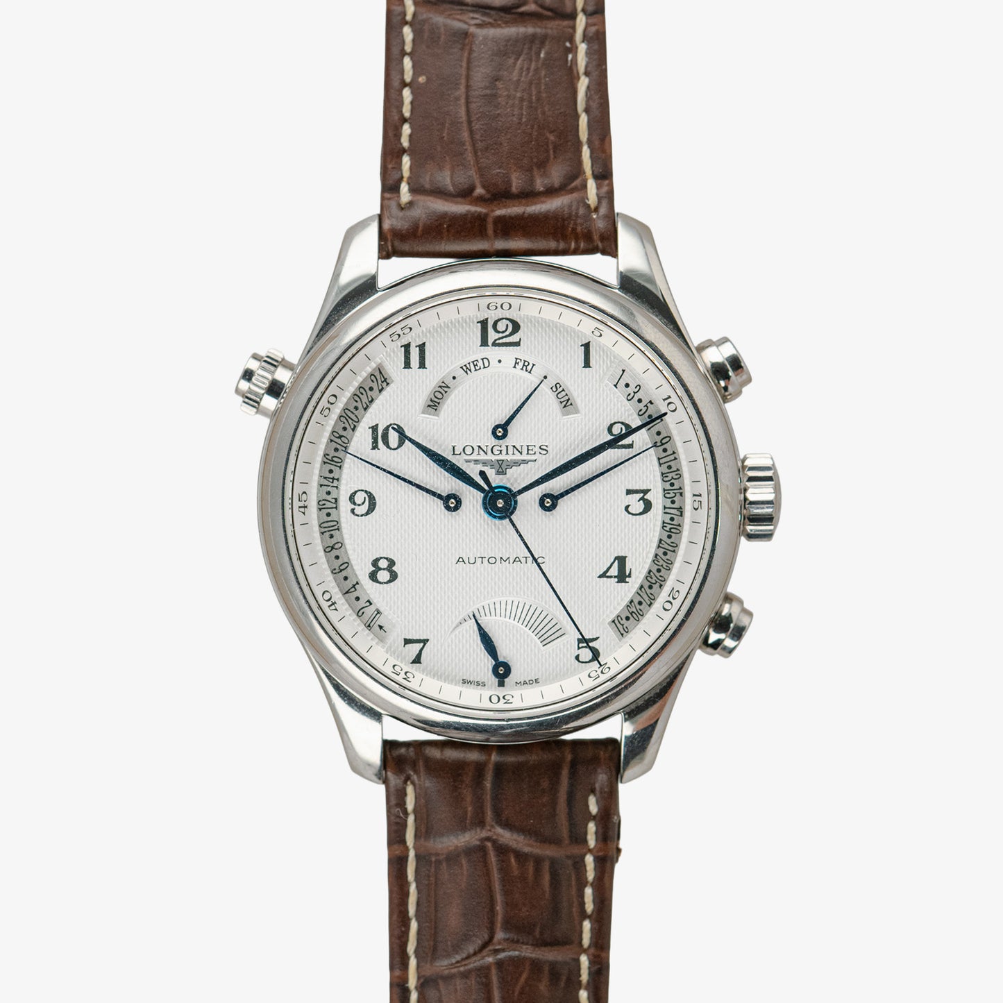 Longines Master Collection Retrograde Silver Dial 41mm
