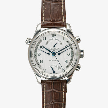 Longines Master Collection Retrograde Silver Dial 41mm