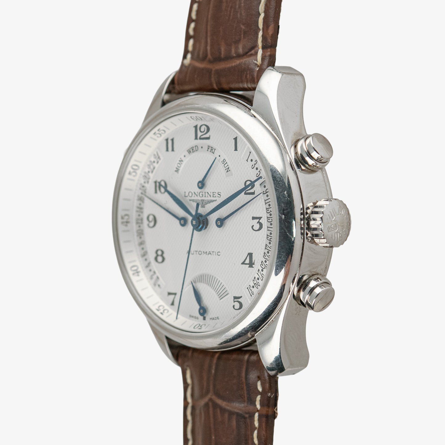 Longines Master Collection Retrograde Silver Dial 41mm