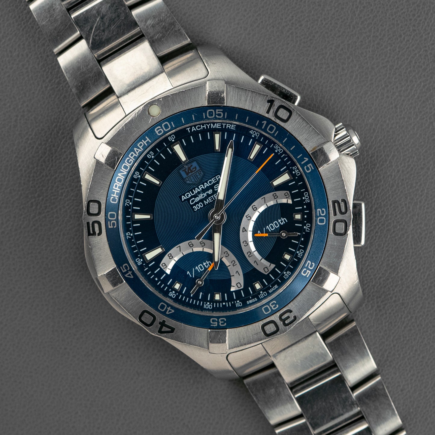 TAG Heuer Aquaracer Chrono Calibre S Blue Dial 43mm