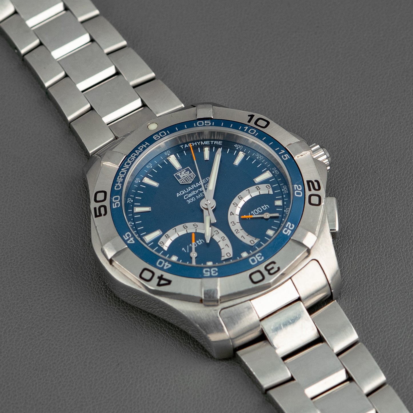 TAG Heuer Aquaracer Chrono Calibre S Blue Dial 43mm