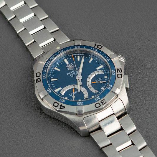 TAG Heuer Aquaracer Chrono Calibre S Blue Dial 43mm