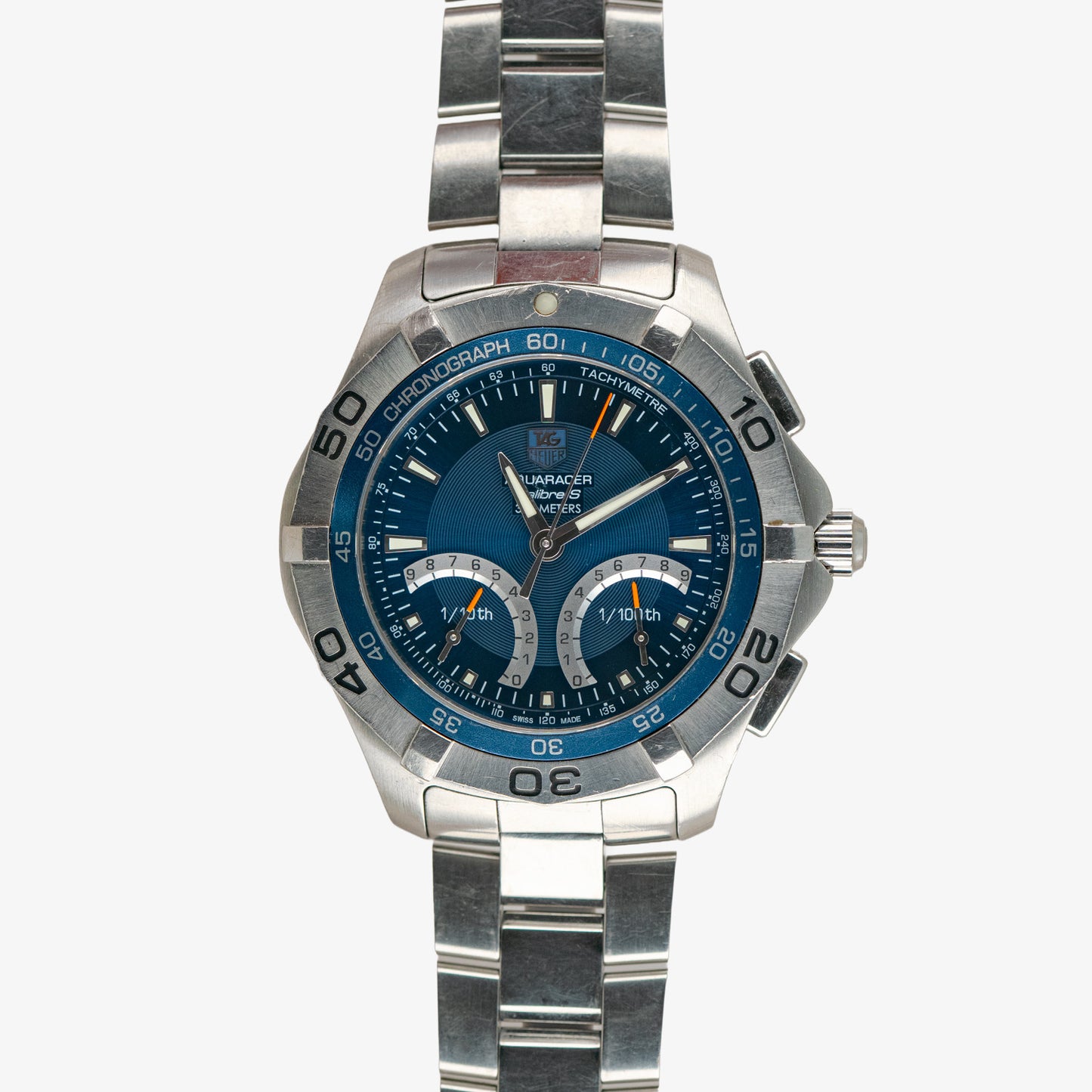TAG Heuer Aquaracer Chrono Calibre S Blue Dial 43mm