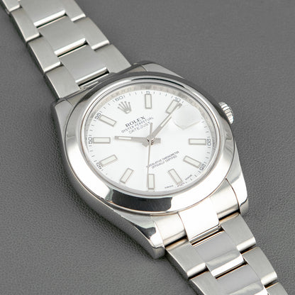 Rolex Datejust II 116300 Automatic White Dial 41mm