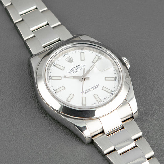 Rolex Datejust II 116300 Automatic White Dial 41mm