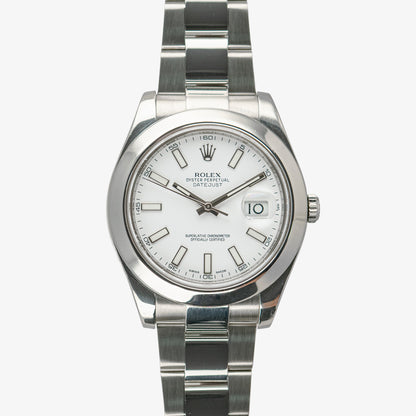 Rolex Datejust II 116300 Automatic White Dial 41mm