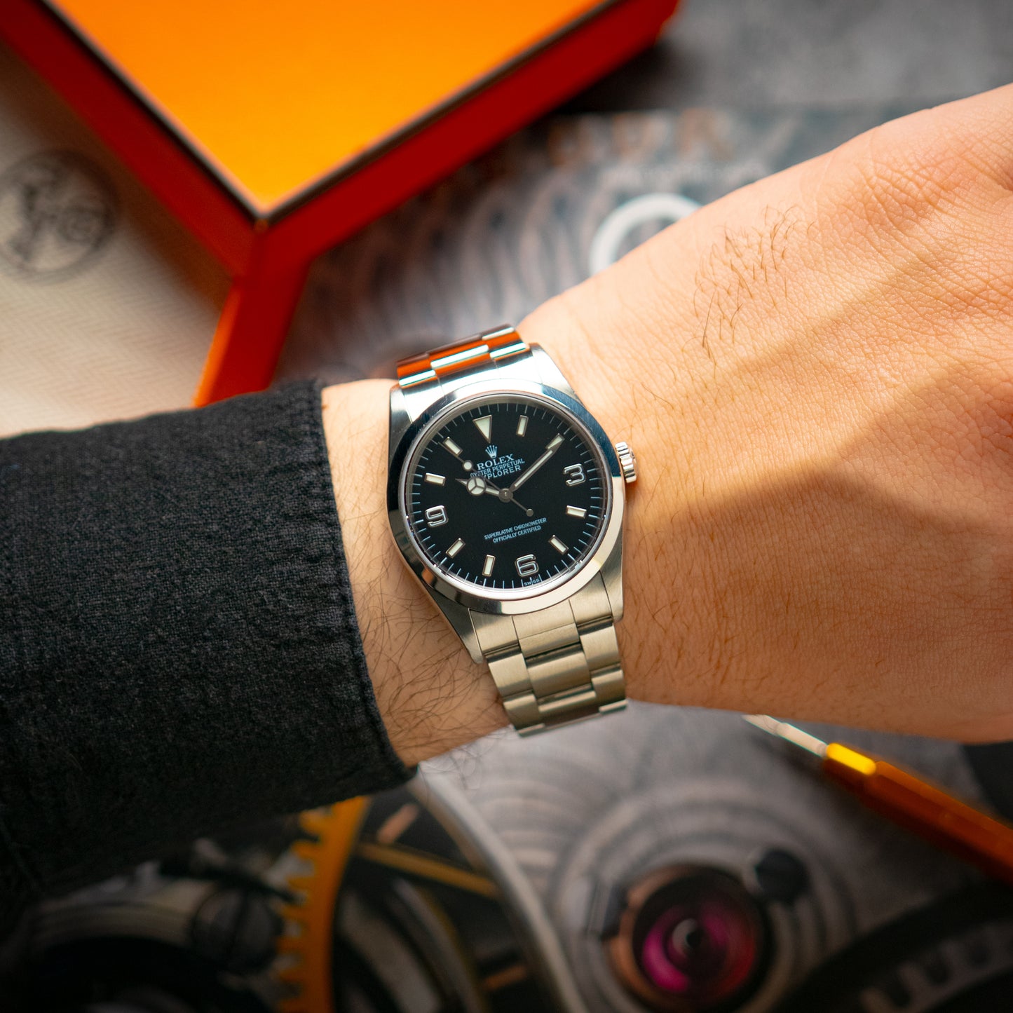 Rolex Explorer Ref. 14270 Black Dial 36mm