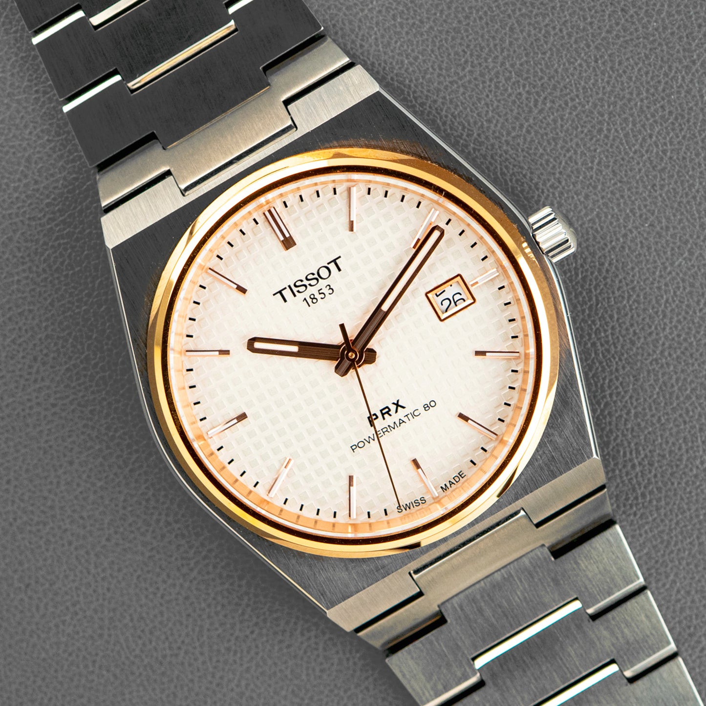 Tissot PRX Powermatic 80 Two-Tone Silver Dial 40mm