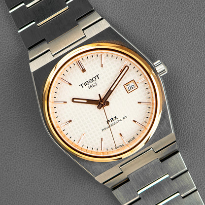 Tissot PRX Powermatic 80 Two-Tone Silver Dial 40mm