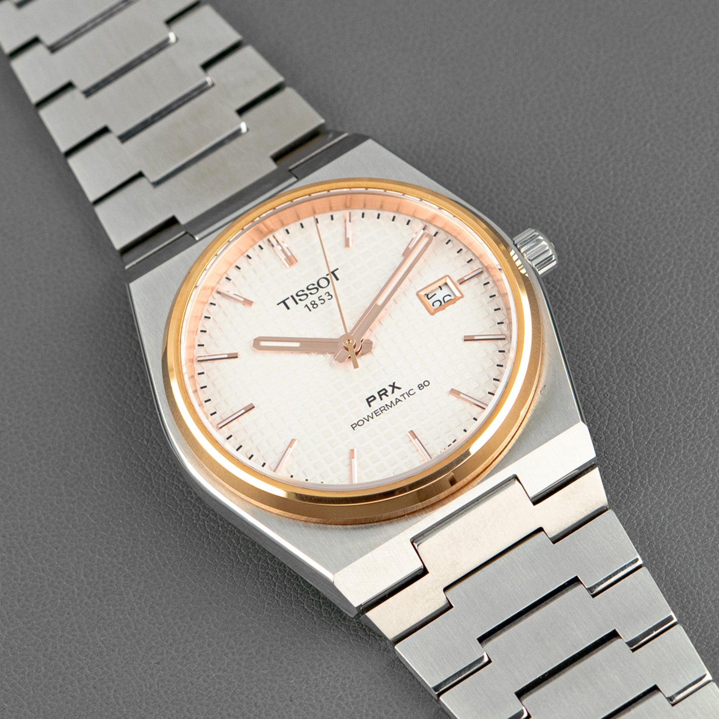 Tissot PRX Powermatic 80 Two-Tone Silver Dial 40mm