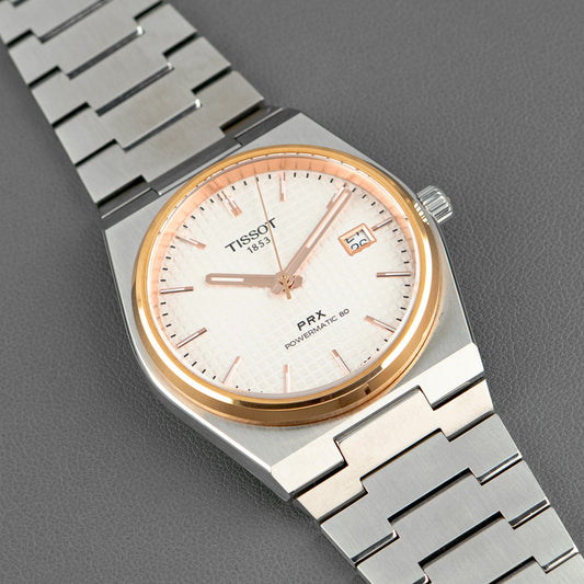 Tissot PRX Powermatic 80 Two-Tone Silver Dial 40mm
