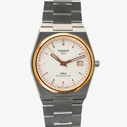 Tissot PRX Powermatic 80 Two-Tone Silver Dial 40mm