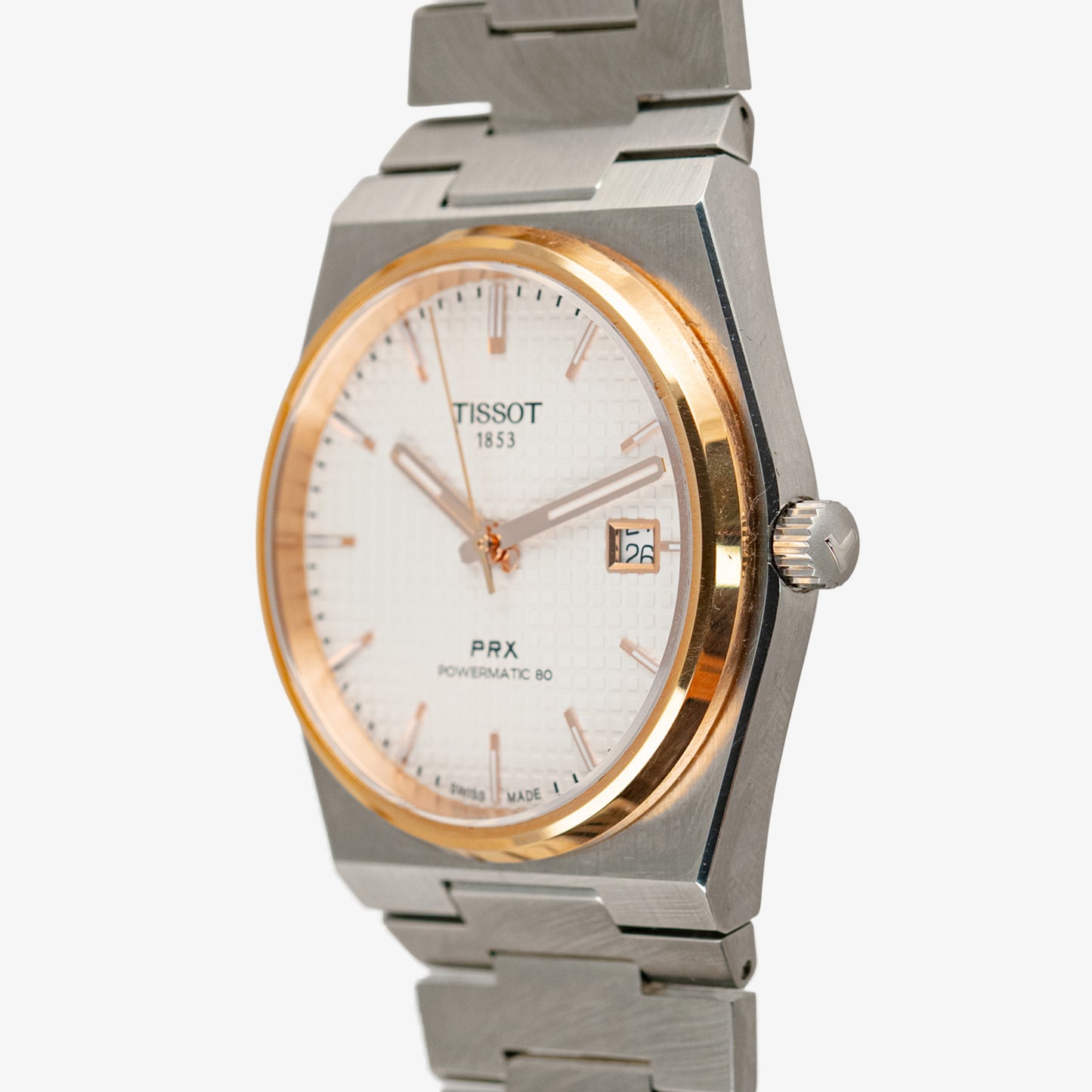 Tissot PRX Powermatic 80 Two-Tone Silver Dial 40mm