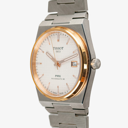 Tissot PRX Powermatic 80 Two-Tone Silver Dial 40mm
