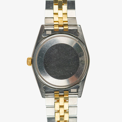 Rolex Oyster Perpetual Date 15053 Two-Tone White Roman Dial 34mm