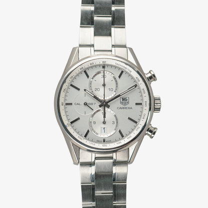 TAG Heuer Carrera Calibre 1887 Chronograph Silver Dial 41mm
