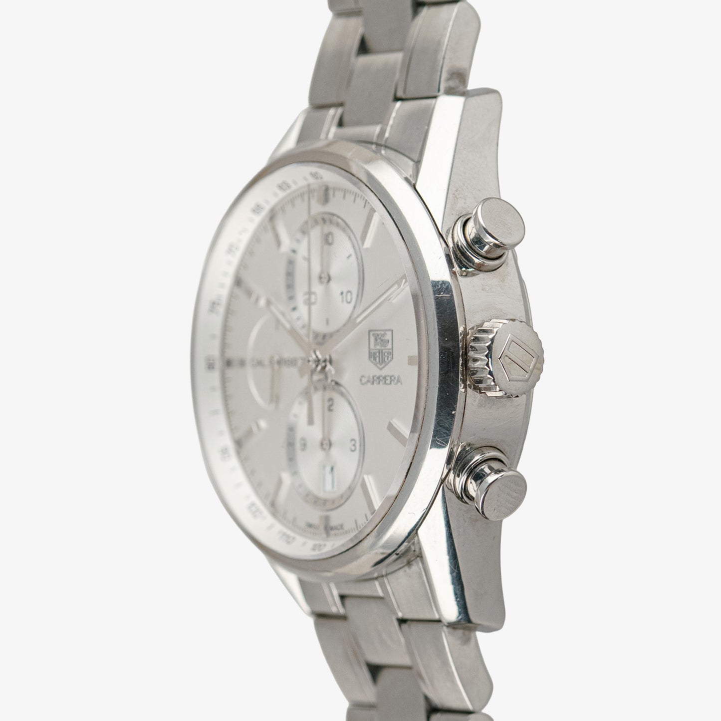 TAG Heuer Carrera Calibre 1887 Chronograph Silver Dial 41mm