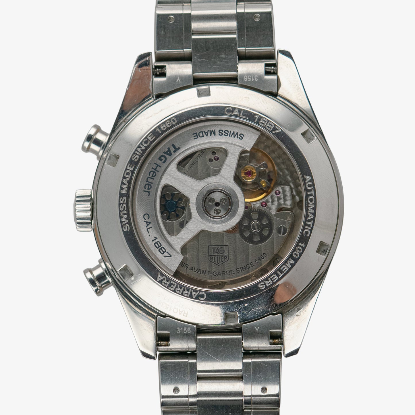 TAG Heuer Carrera Calibre 1887 Chronograph Silver Dial 41mm