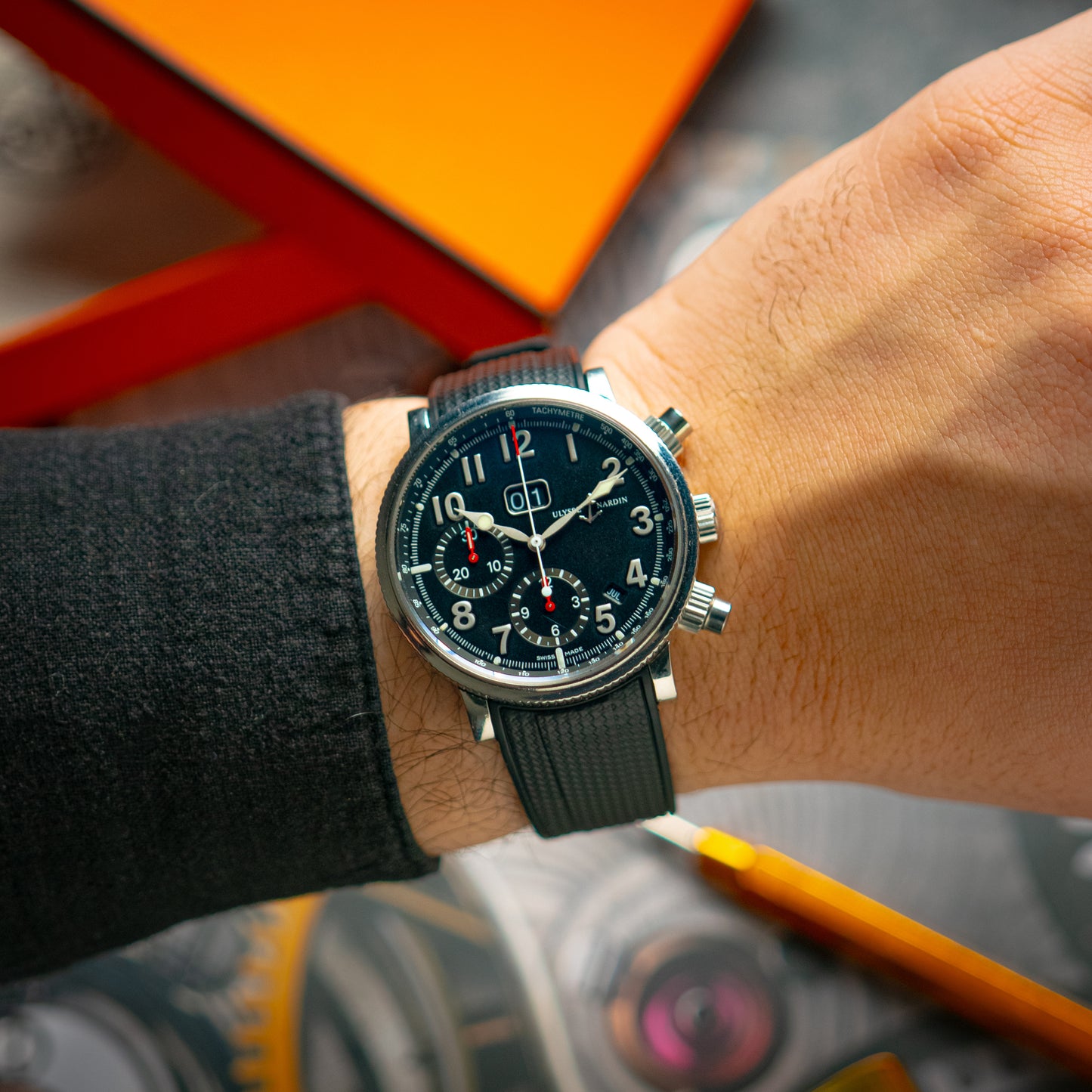 Ulysse Nardin Marine Annual Chronograph Blue Dial 40mm