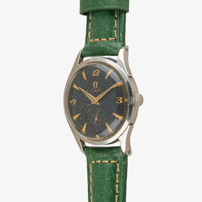 Omega Automatic 2635 Black Gilt Dial Vintage 33mm