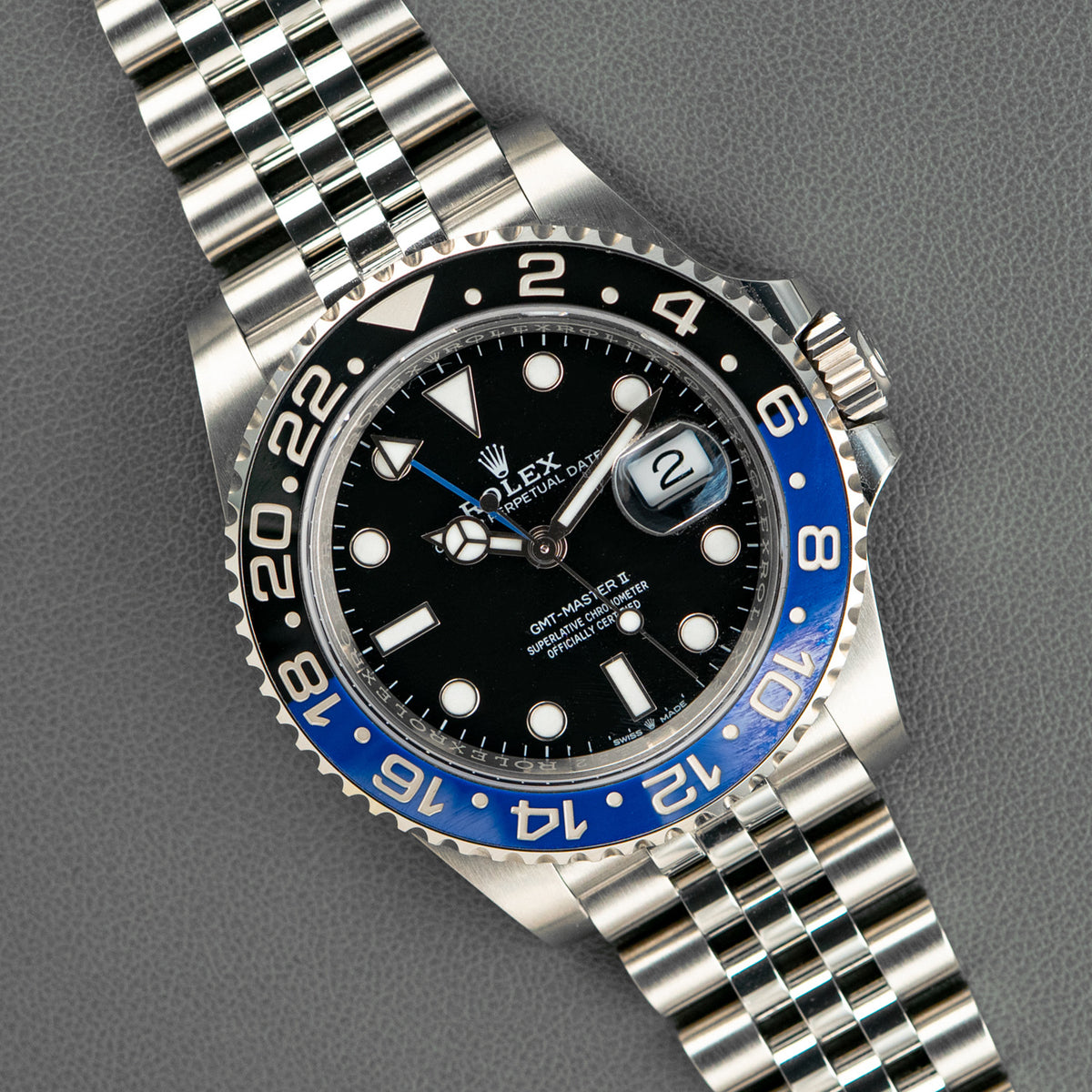 Rolex GMT-Master II "Batgirl" GMT Automatic Black Dial 40mm
